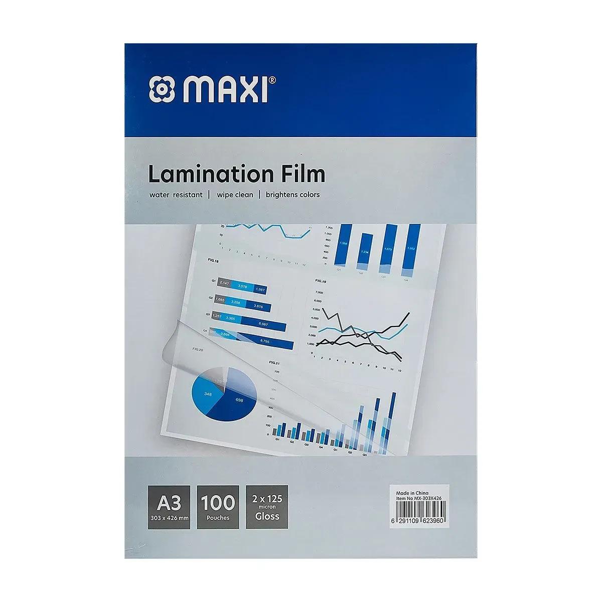 Maxi Lamination Film 125 X 2 Gloss 100 P, A3