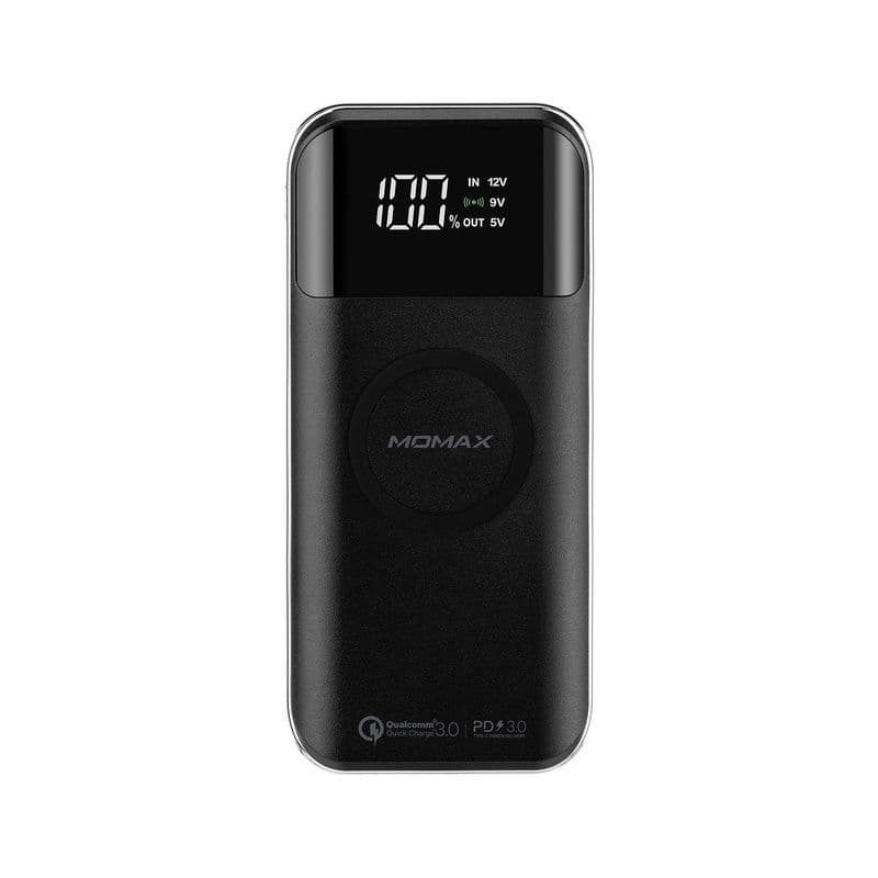 Momax Q.Power Air 2+ 20000Mah Wireless Power Bank (Color: Black)