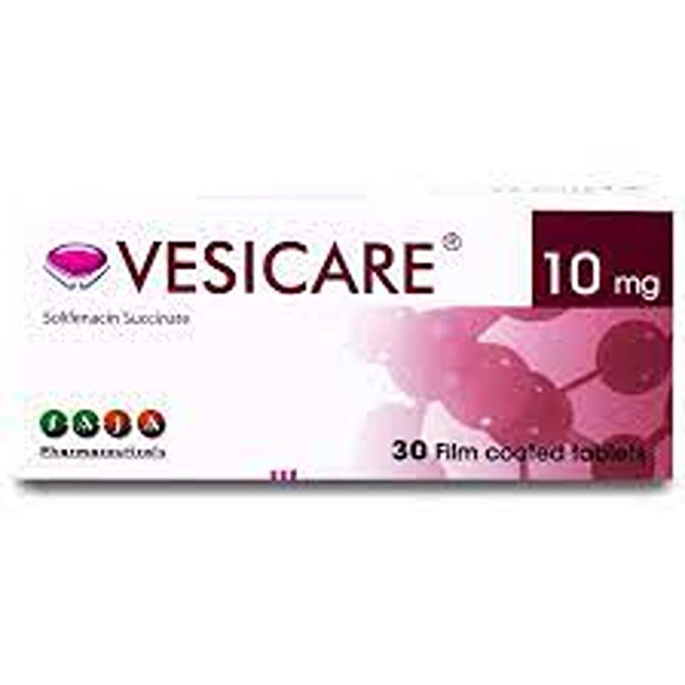 Vesicare 10 Mg 30 Tablets