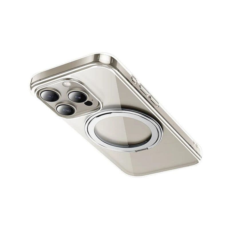 Hoco As1 Rotating Magnetic Case For Ip15 Pro Transparent