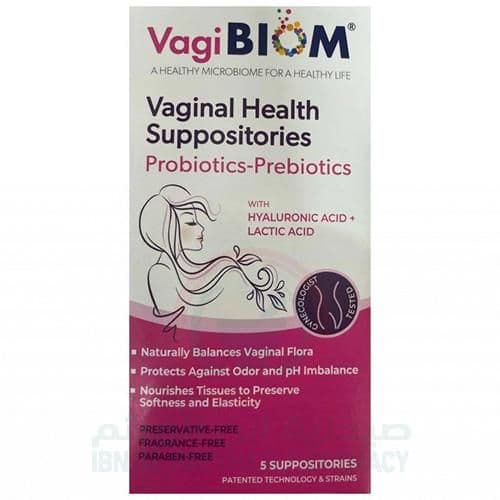 Vagibiom Lactic Acid Vaginal Suppositiries 15'Shealth Med