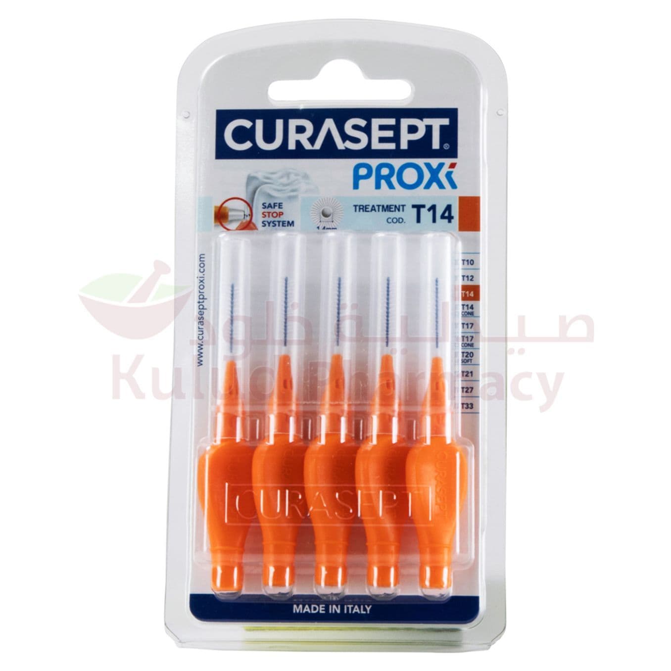 Curasept Proxi T14 Orange Interdental Brush  5 PC 