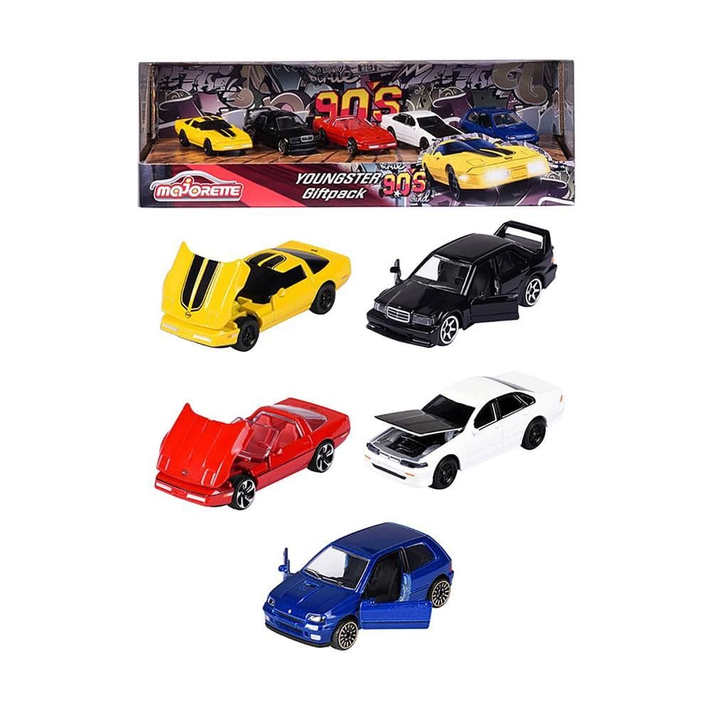 Majorette 90S Youngster Vehicle Gift Pack (1:64, 5 Pieces)