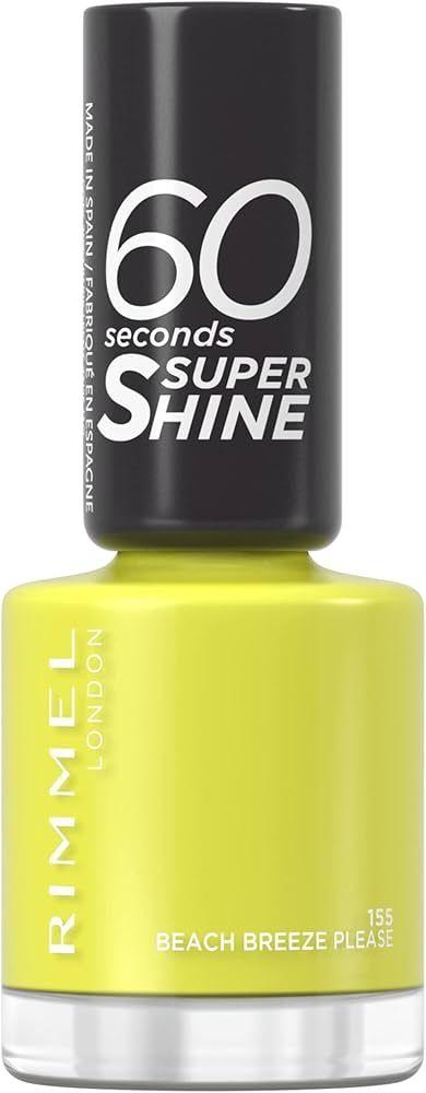 Rimmel London 60 Sec Super Shine Nail Polish 155 Beach Breeze Please 8 Ml