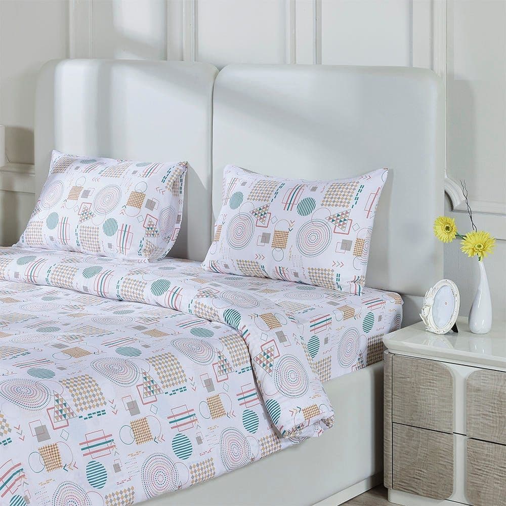 Amity King Duvet Cover Set, Multicolour Â€“ 210 Tc, 230X220 Cm