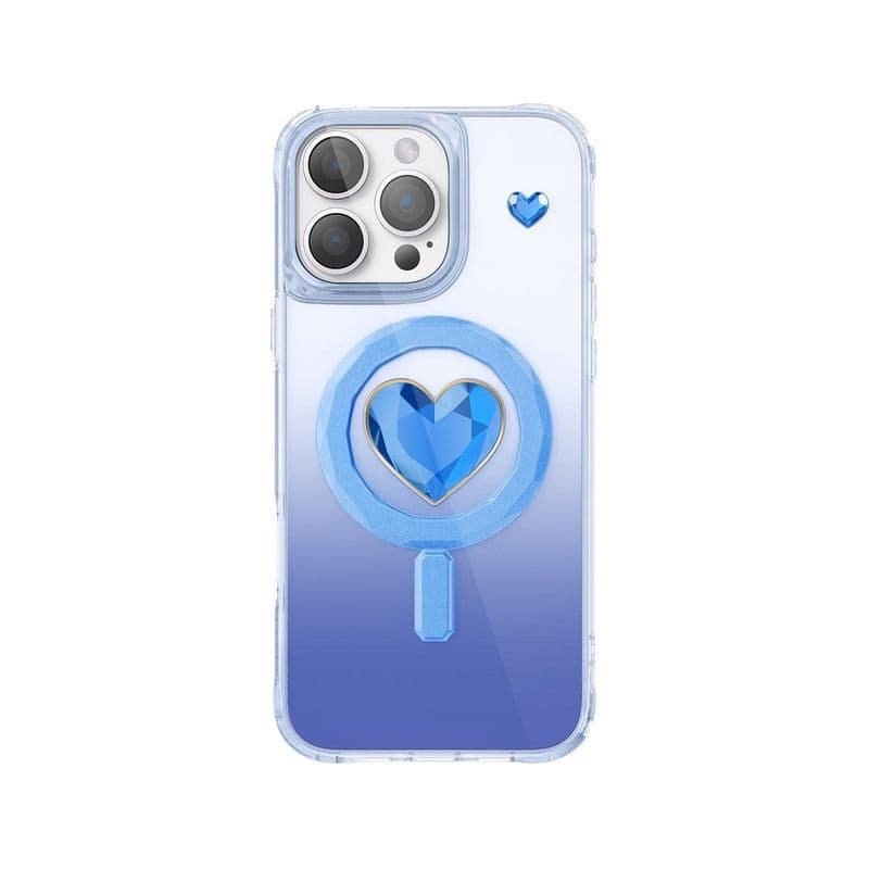 Levelo Hearts Magsafe Case-Iphone 16 Pro Max- Blue