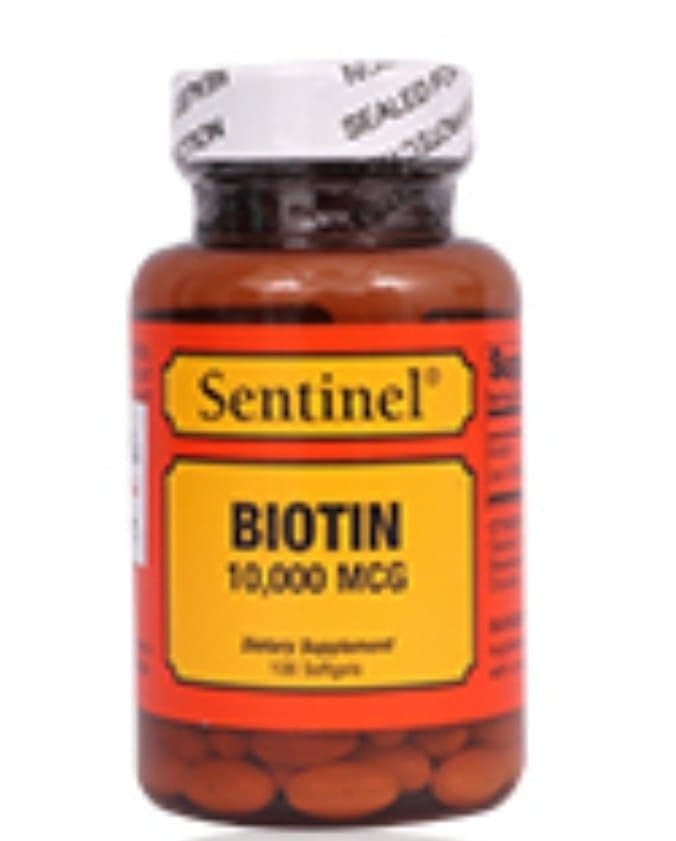 Sentinel Biotin 10000 Mcg 100 Softgels