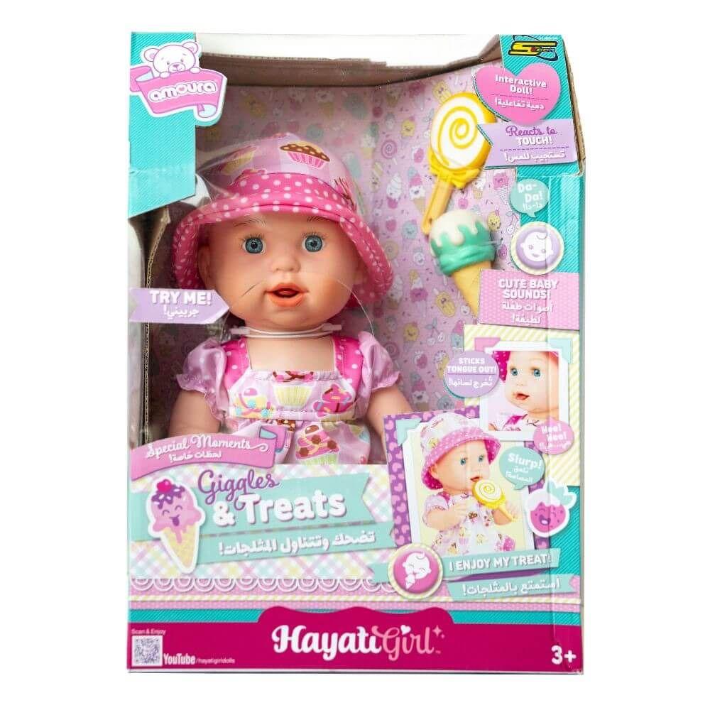 Hayati Girl Amoura Giggles & Treats Interactive Baby Doll (40 Cm)