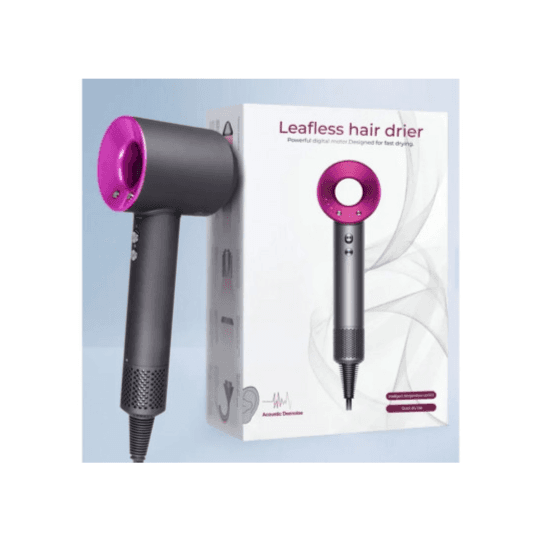 Leafless Hair Dryer With 5 Magnetic Nozzles
