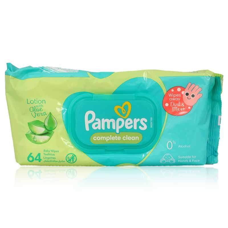 Pampers Baby Wipes Face Clean 64'S