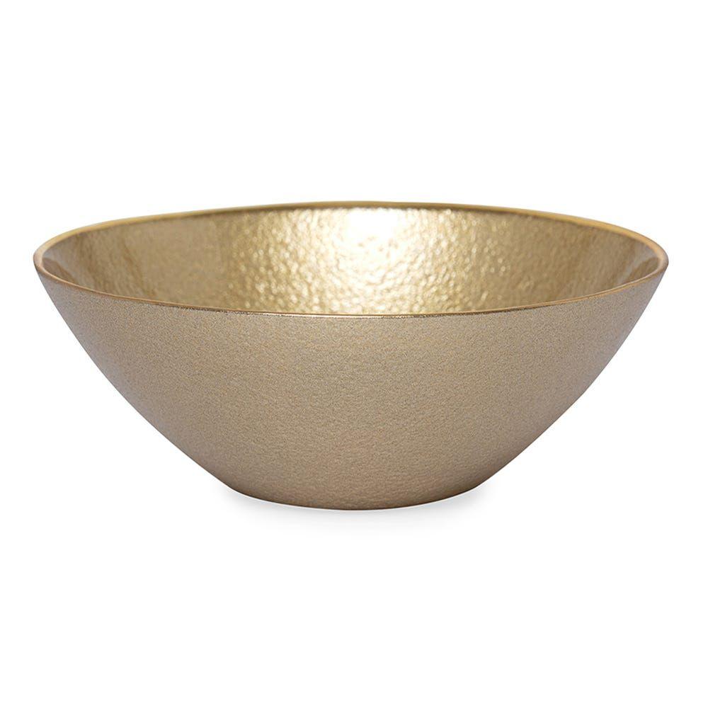 Tia Bowl, Gold - 16X6 Cm