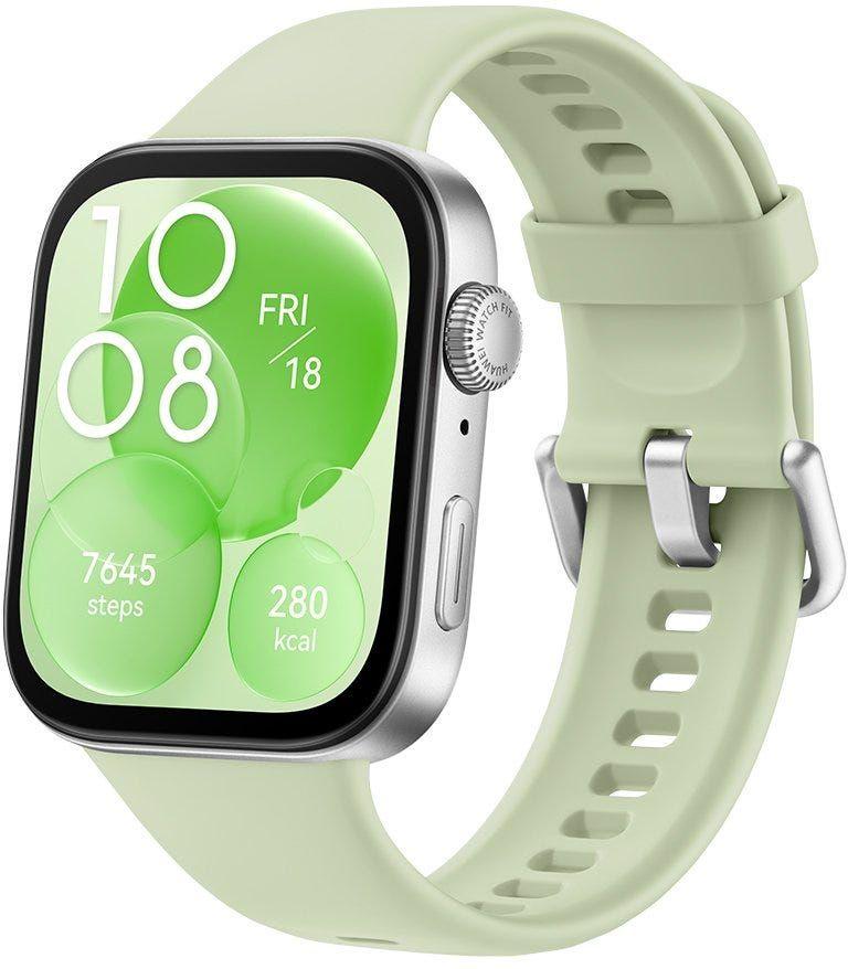 Huawei Watch Fit 3 Green Â€“ Green Fluoroelastomer Strap