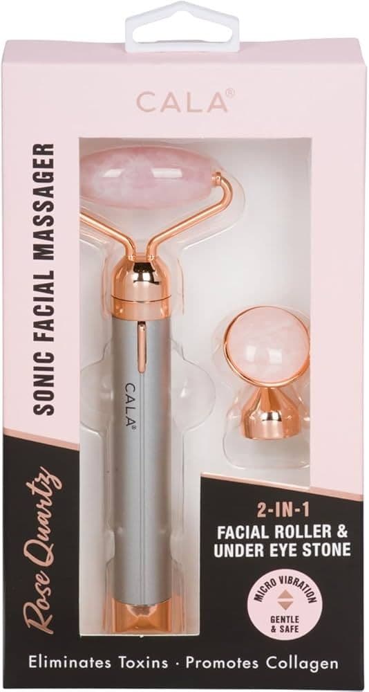 Cala -Rose Quartz Sonic Facial Massager Rose Gold-67525