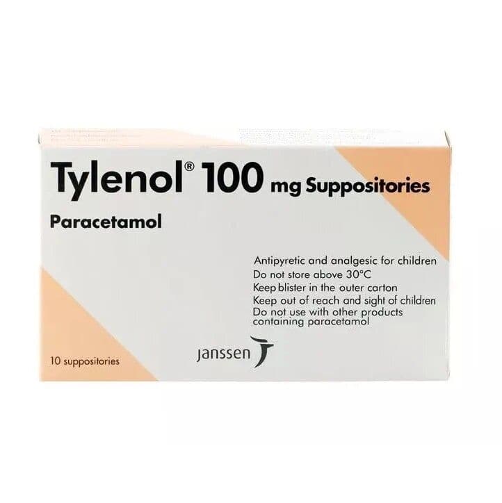 Tylenol 100Mg Supp 10'S
