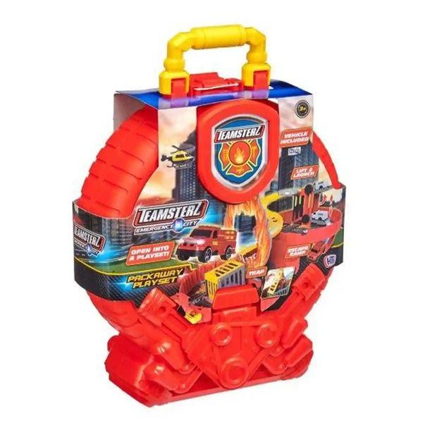 Teamsterz Emegency City Packaway Wheel With 1 Car