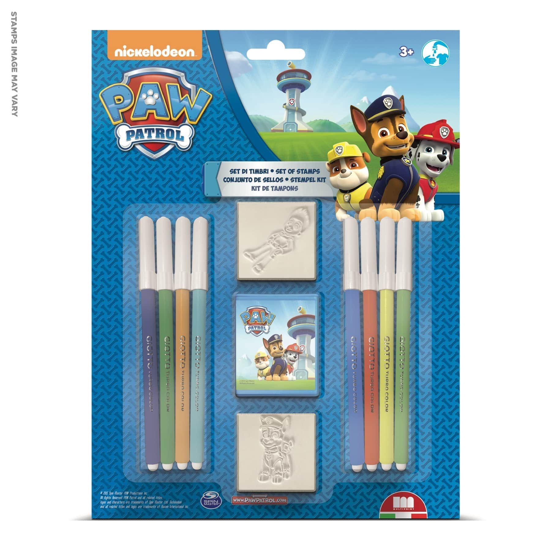 PAW Patrol Stamp & Felt Pen Set (11 Pieces, Styles May Vary)