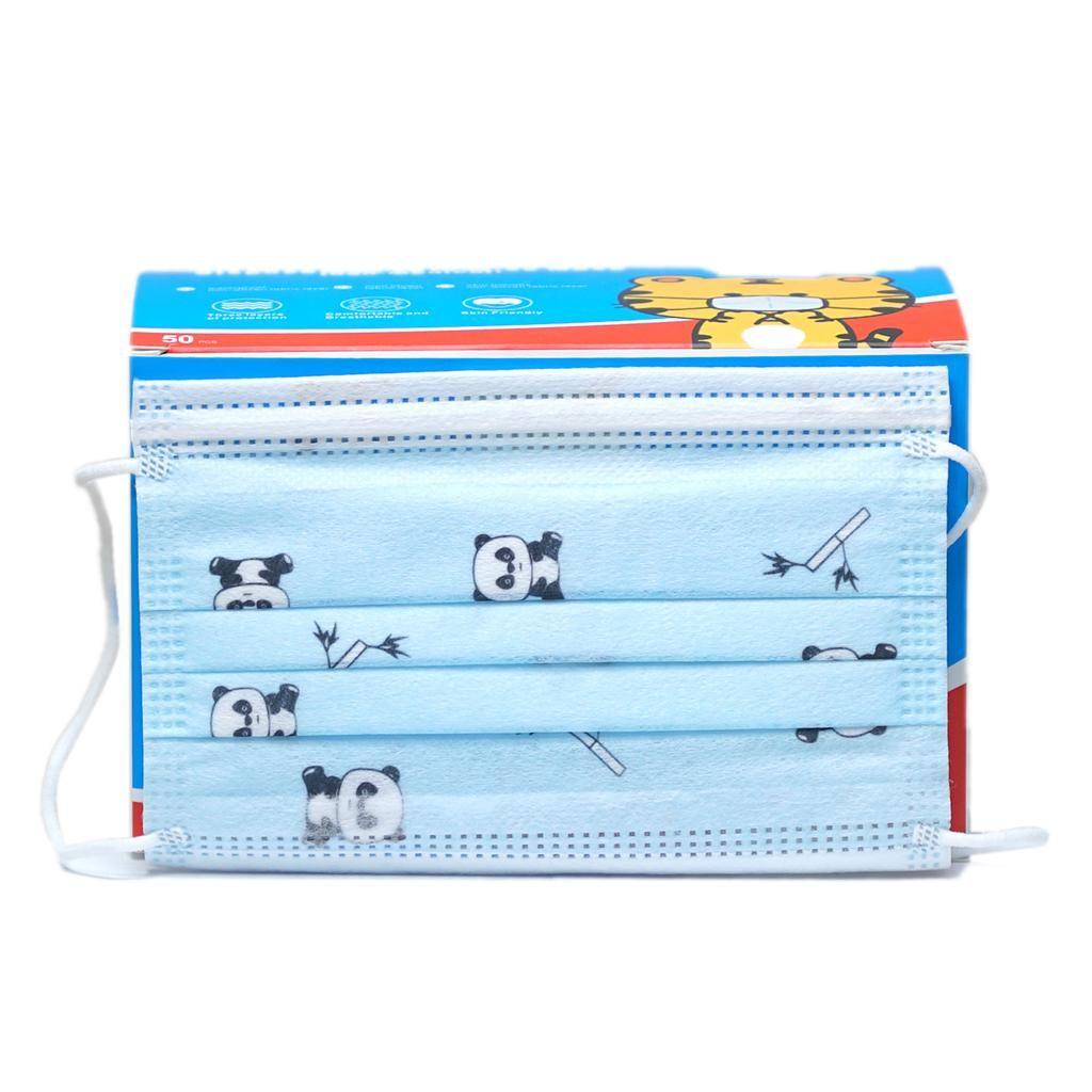 Kids Mask (50Pcs/Box) Blue Panda-