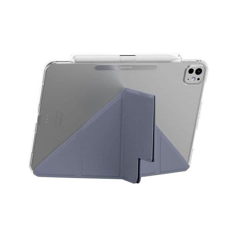 Mageasy Facet Case With Pencil Holder For 2024 Ipad Air 11"/2022~2020 Ipad Air 10.9"/2022~2018 Ipad Blue