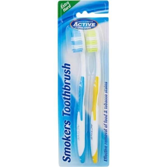 Active Smokers Toothbrush Extra Hard 2Pcs No.12783