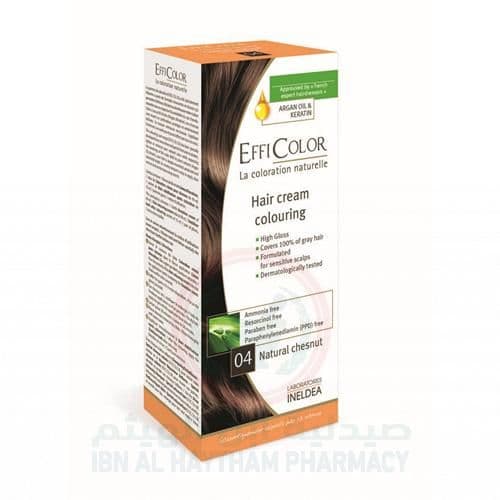 Effi Color Hair Cream Natural Chestnut No.04 100Ml