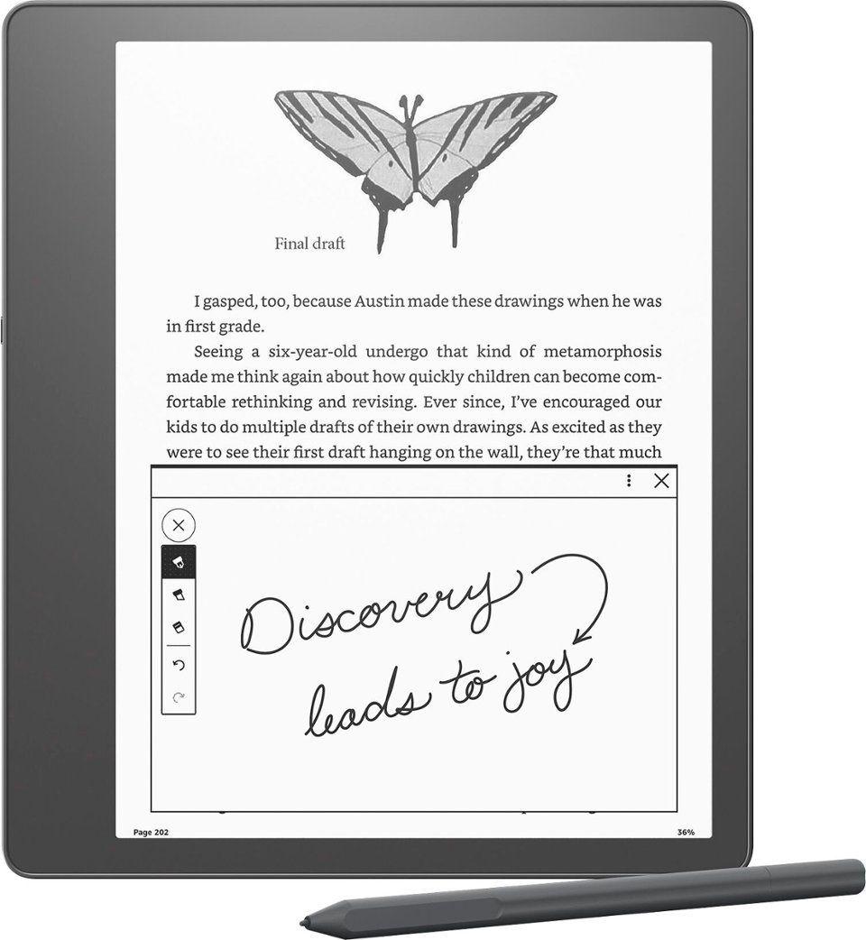 Amazon - Kindle Scribe E-Reader 10.2"Display With Basic Pen 16Gb- Gray -Int