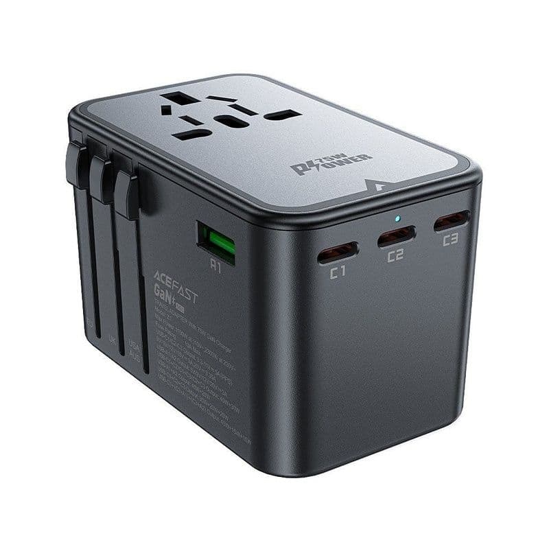 Acefast Z1 Pd75W Gan (3*Usb-C+2*Usb-A) Multifunctional Charging Adapter
