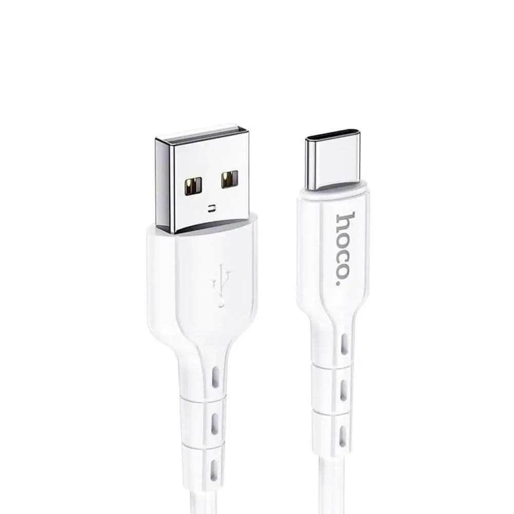 Usb - A To Usb - C Charging Data Cable 3.0A 1.0 Mtr White - Hoco Du01