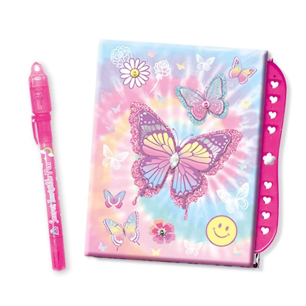 Hot Focus Tie-Dye Butterfly Secret Message Set with Journal & Pen