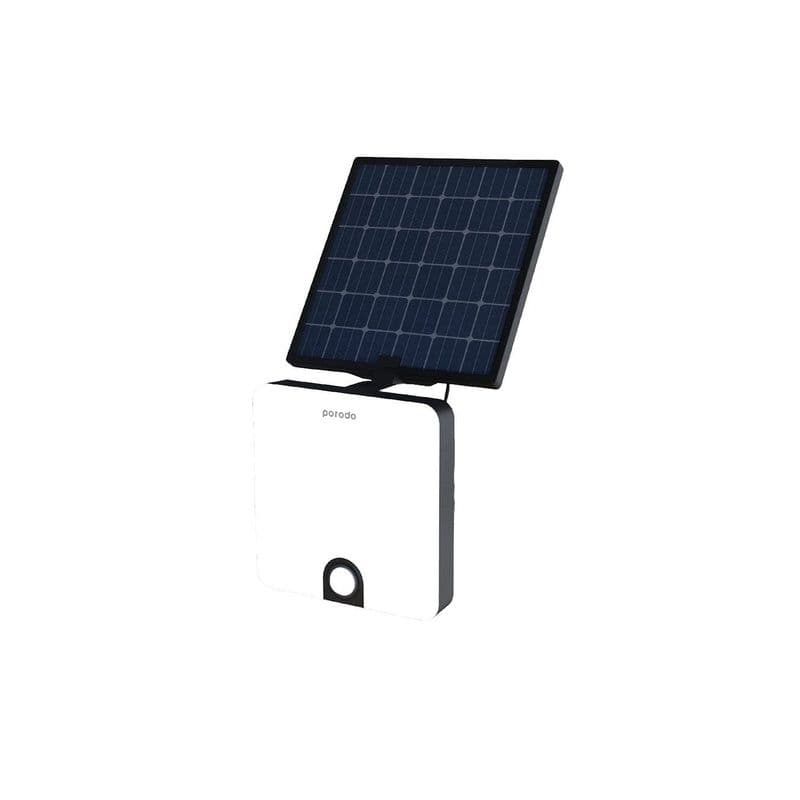 Lifestyle By Porodo Smart Outdoor Solar Lamp With Built-In Battery Black