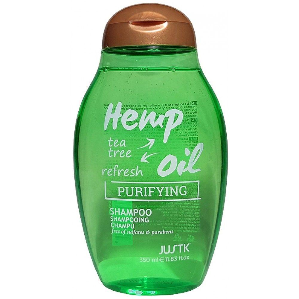 Justk Hemp Oil & Tea Tree Purifying Shampoo 350 Ml