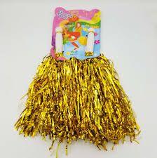 Golden Color Cheering Squad Pom Pom ( Set Of 2 Pom Pom )