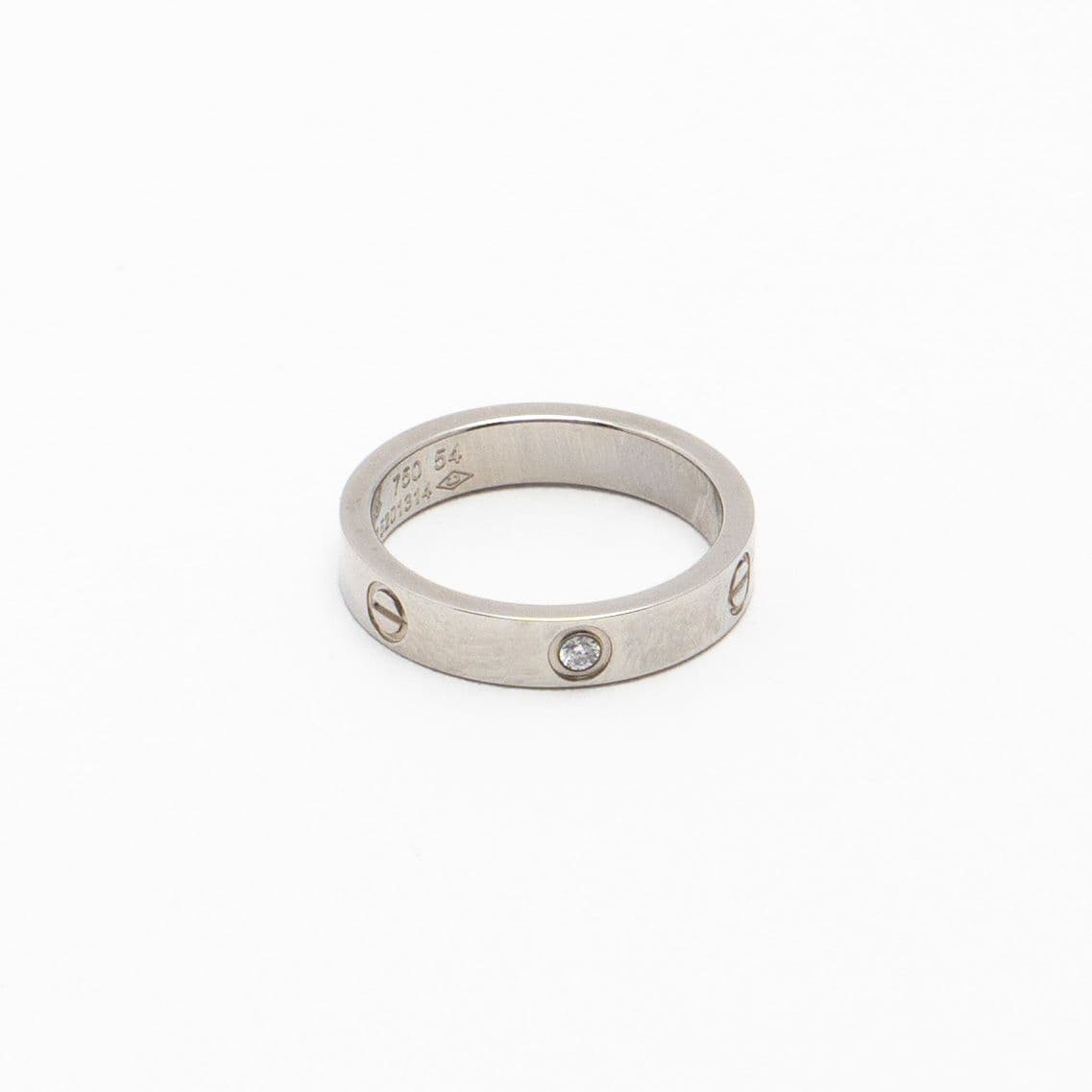 Screw Steel Ring With Gems