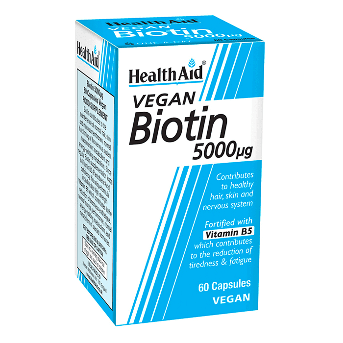 Health Aid Biotin 5000Ug Vegan Cap 60'S