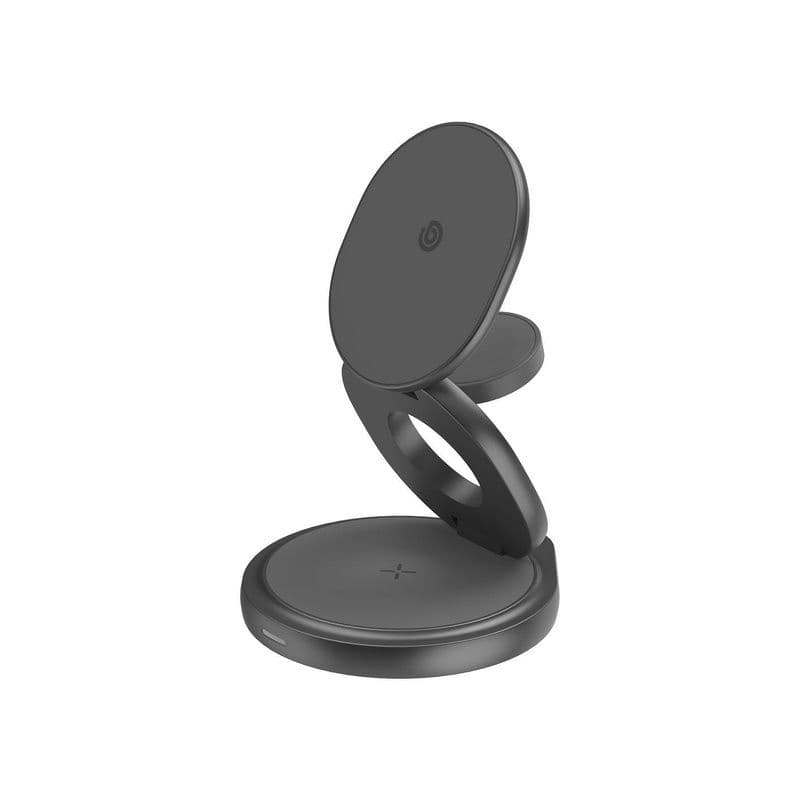 Bazic Gomag Gyre, 360 Rotating Base 3 In 1 Wireless Charger With Apple Watch And Airpods Charging -