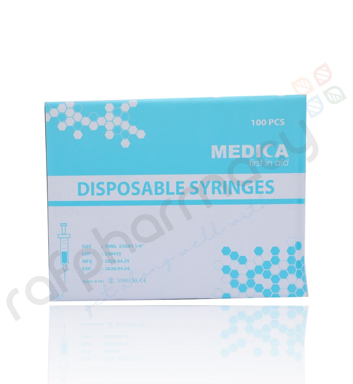 Medica Disposable Syringe (10 ml, 24G, 100's)