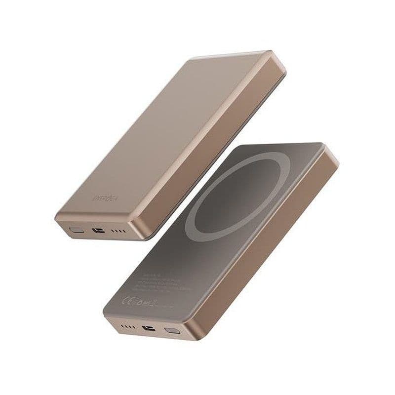 Energea Alupac 10K, 10000Mah Ultra Light Aluminium Magsafe Compatible Power Bank - Gold