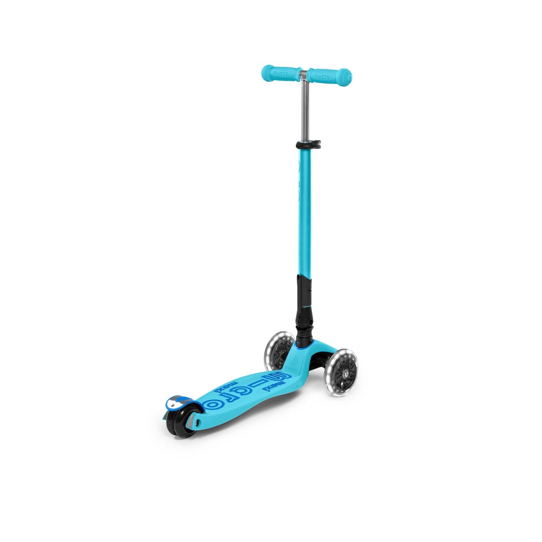 Maxi Micro Deluxe Foldable Led Scooter (Blue)