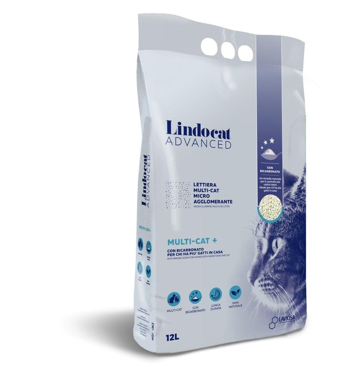 Lindocat White Bentonite Advanced Multi-Cat + - 12 L (Fragrance Free)