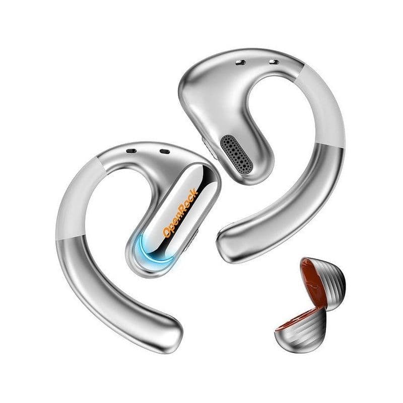 Openrock Pro Open-Ear Air Conduction Sport Earbuds Silver