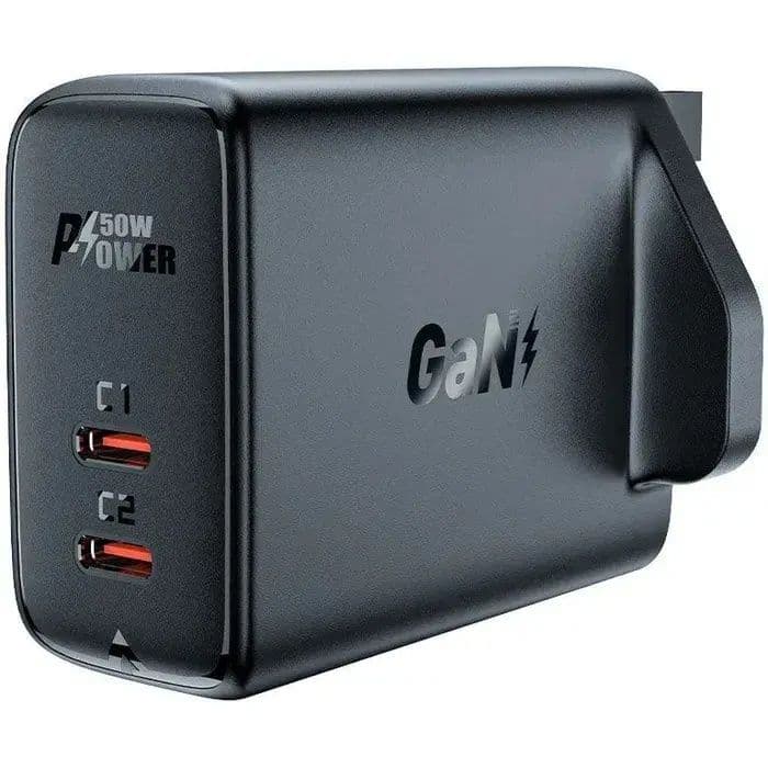 Usb - C Dual Port 30W Gan Fast Charging Adapter - Acefast A32