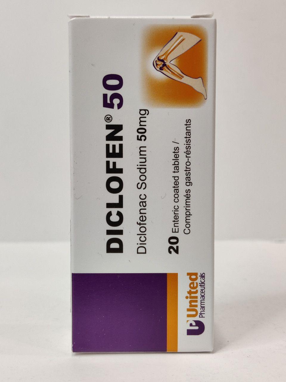 Diclofen 50 Mg Tab 20 S