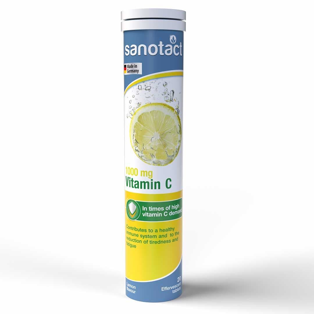 Sanotact Vitamin C 1000Mg Lemon Effervescent Tab 20'S 20 TAB