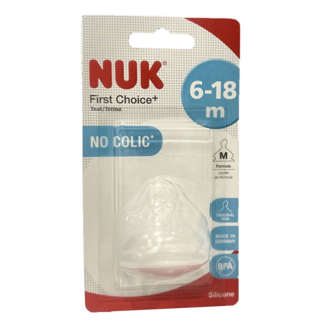 Nuk Fc Plus Teat Silicone S2 M 1/Blc 10721273 1PC