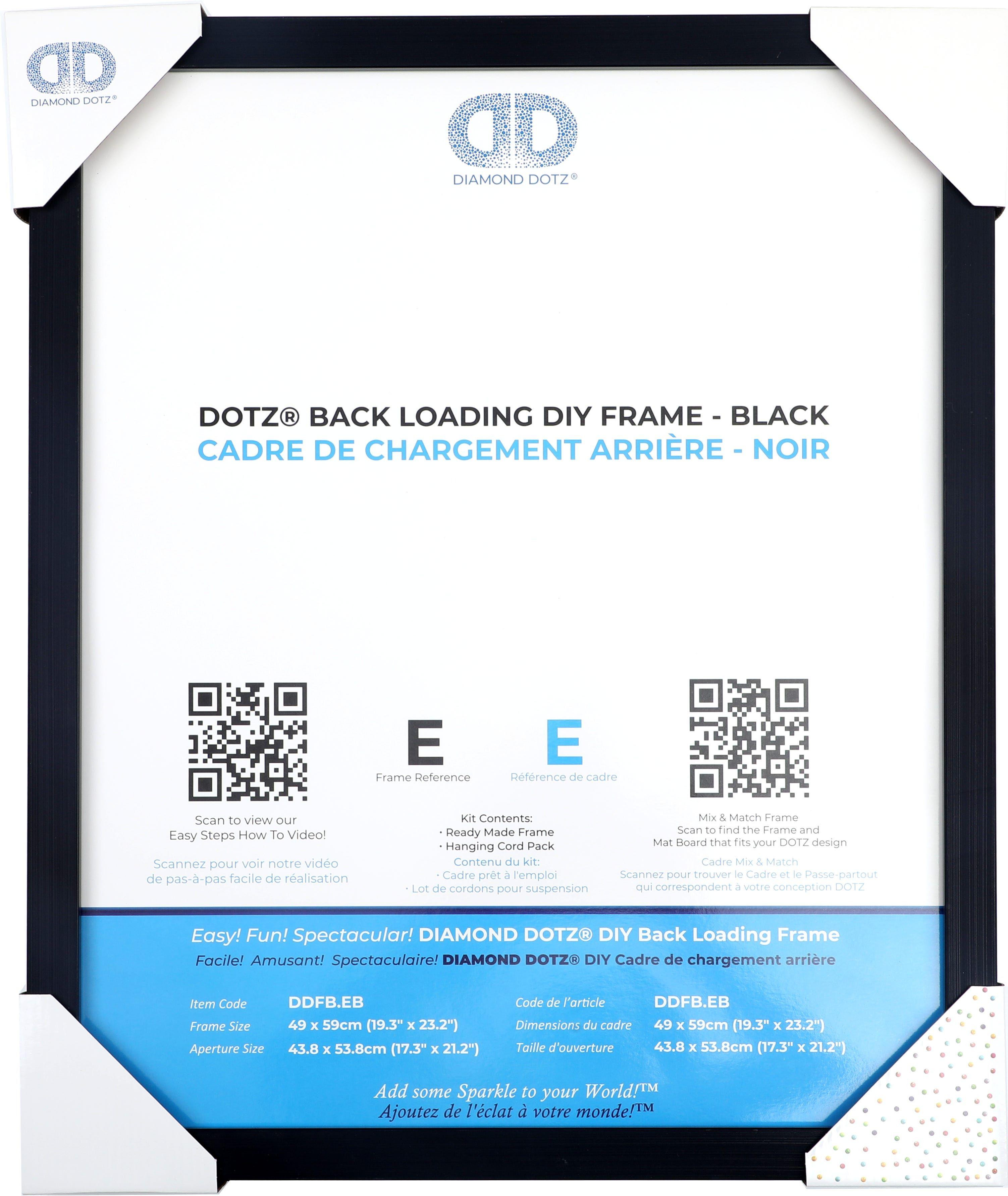 Back Loading Frame E Black 49 X 59Cm Diamond Dotz