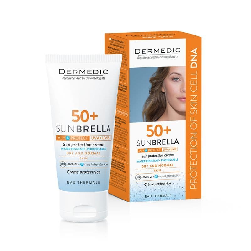 Dermedic Sunbrella Spf 50+ Sun Protection Cream Dry And Normal Skin 50Ml Offer 1+1 1KT