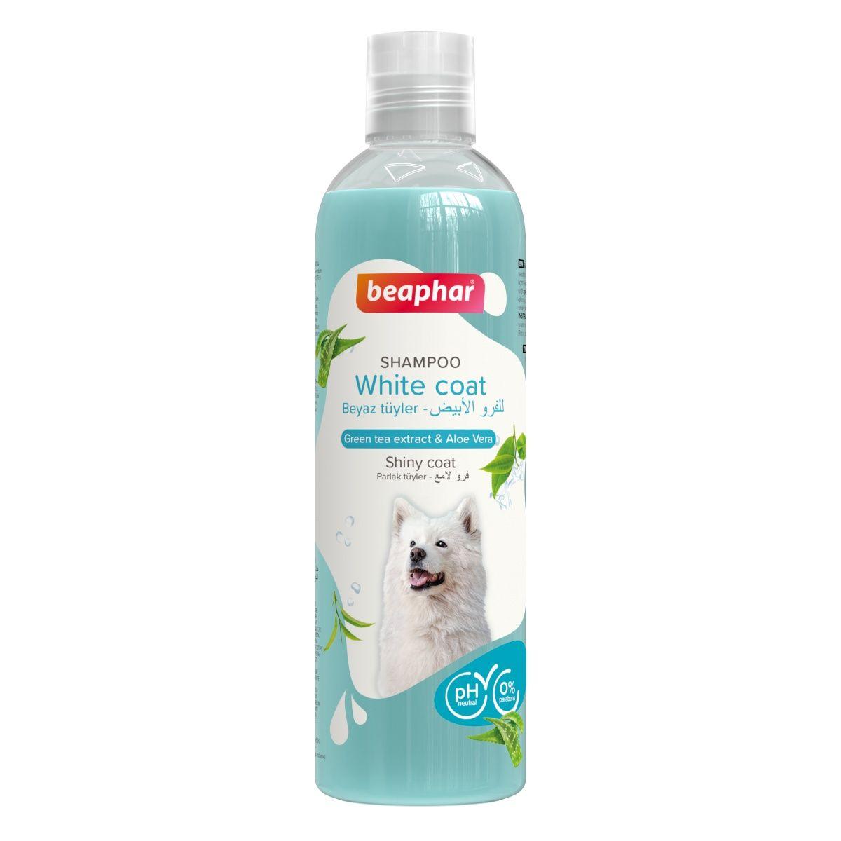 Beaphar Shampoo Green tea and Aloe vera for White coated dogs-250 ml