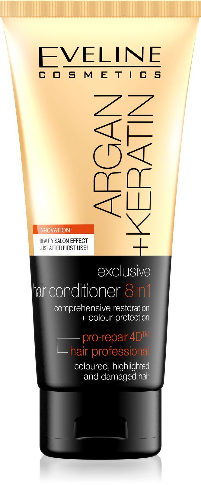 Eveline Argan Keratin Conditioner 8 In 1 200 Ml (Buy 2 Get 1 Free)