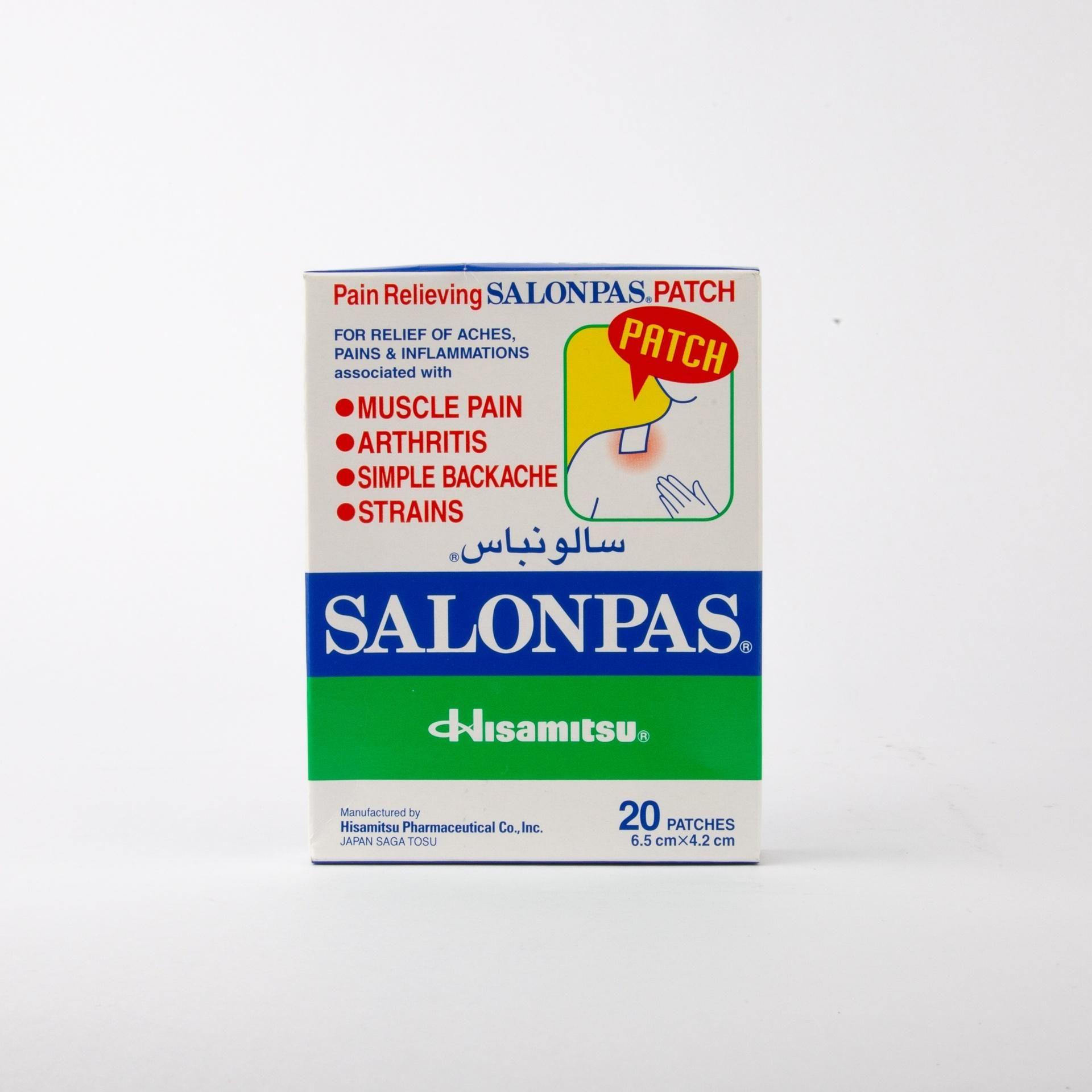 Salonpas Patch 6.5X4.2Cm 20'S-