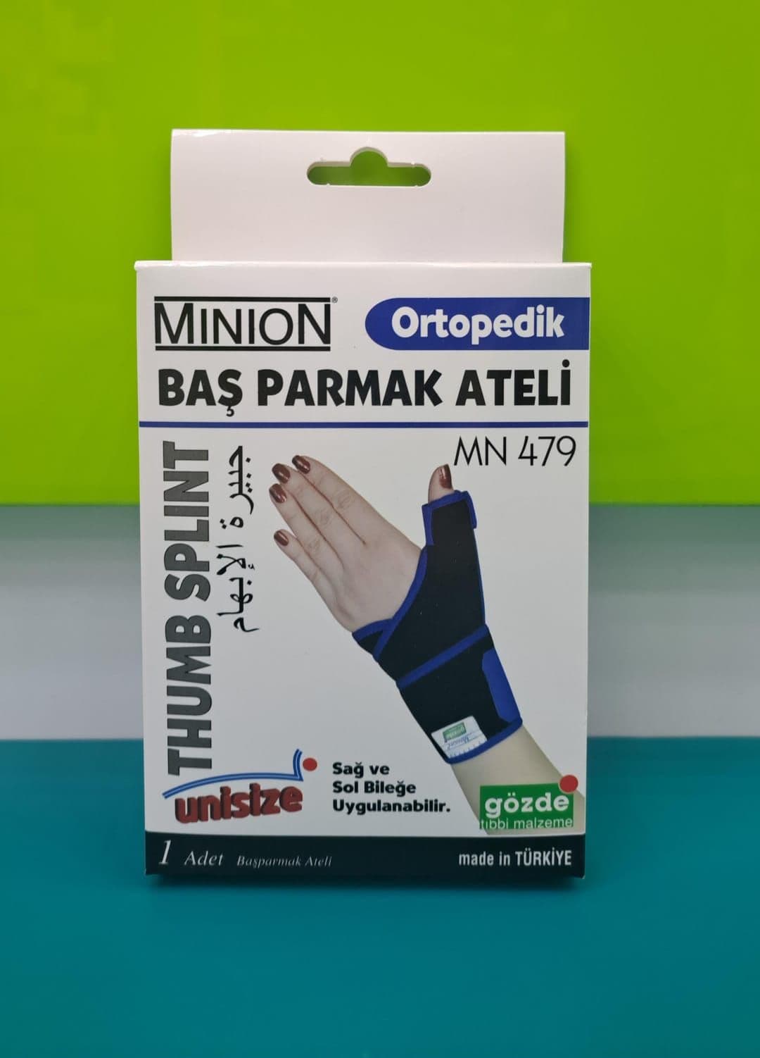 Minion Hand Thumb Splint Right/Left Unisize