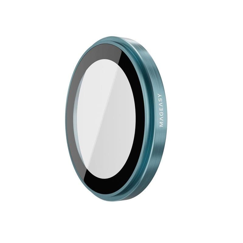 Mageasy Lenz Sapphire Lens Protector For 2024 Iphone 16 6.1/6.7, High Transparency Vista Blue